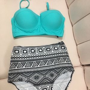 Unique and classic 2 piece women’s swimming suite